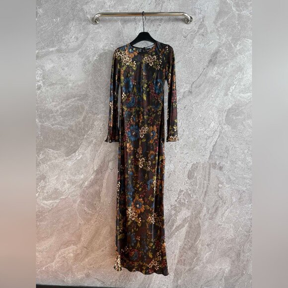 Veronica Beard Gemma Floral Long-Sleeve Maxi Dress - Picture 4 of 12